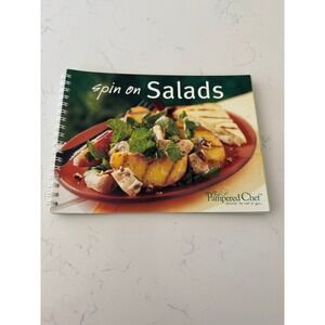 Pampered chef spiral bound recipe book spin on salads